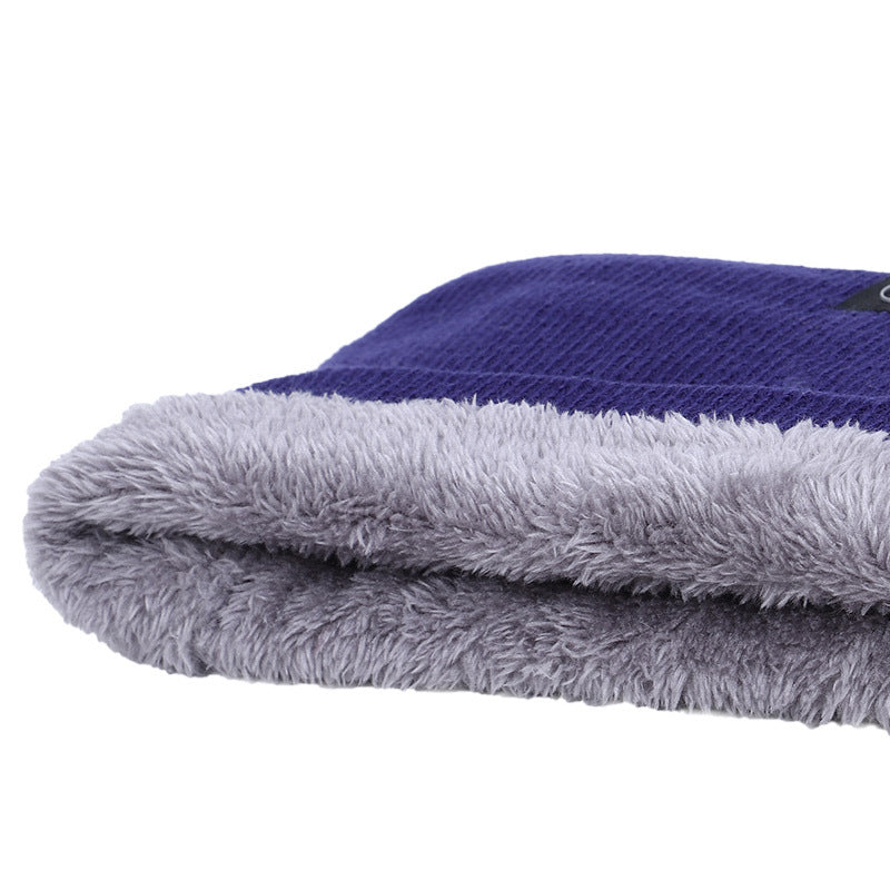 Wholesale Acrylic Solid Color Pullover Warm Knitted Scarf